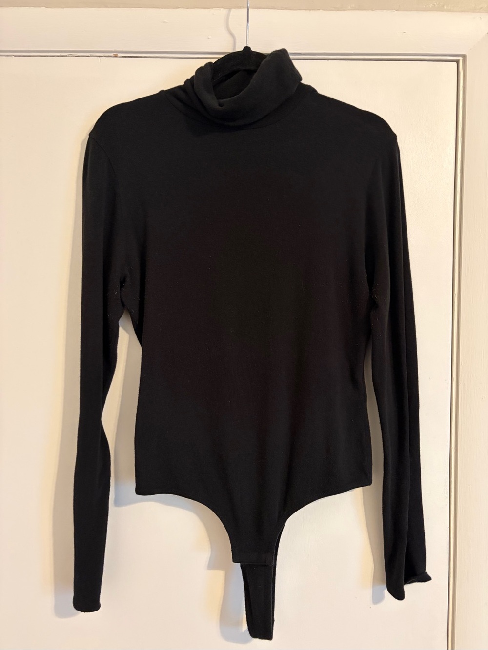 Madewell Black Long-Sleeve Turtleneck Bodysuit